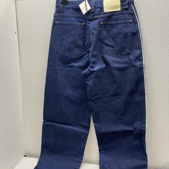 James Street Men’s Pinstripe Track Denim Jeans Size 32x29 Medium Blue - Picture 7 of 10